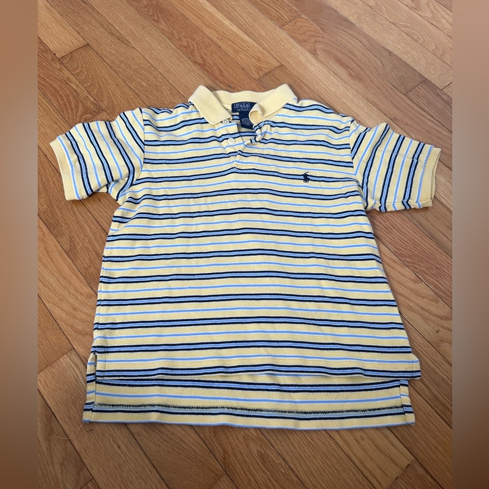 Bolts Yellow Polo by Ralph Lauren Size 6